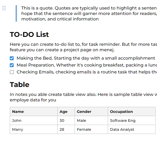 List mode task
