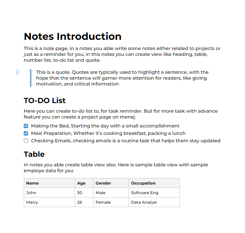 List mode task